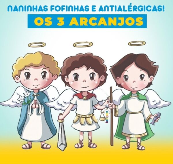 Kit almofadinhas NANINHAS 3 ARCANJOS