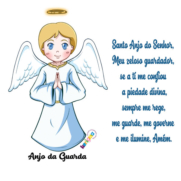 ALMOFADINHAS - NANINHA Anjo da Guarda (frente e verso com a oração)