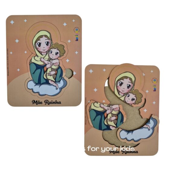 QUEBRA-CABEÇA BABY 3 peças Mãe Rainha