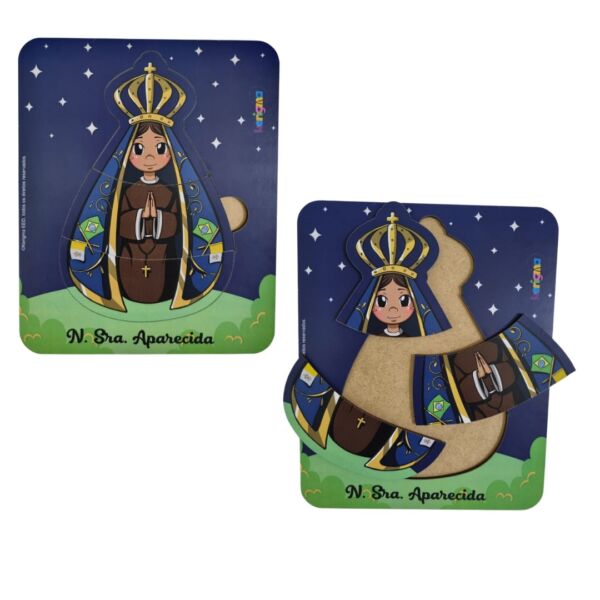 QUEBRA-CABEÇA BABY 3 peças Nossa Senhora Aparecida