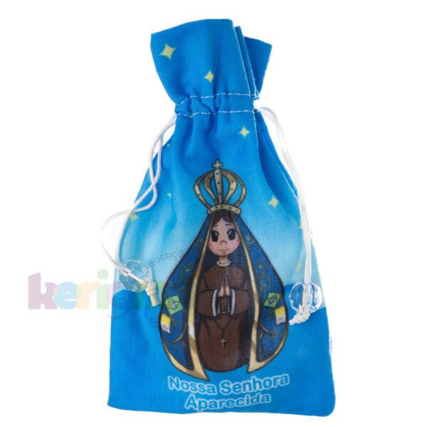 TERÇO INFANTIL COLOR. COM SAQUINHO ESTAMP. - PERSONALIZADO - NOS. SRA. APARECIDA - Imagem 2